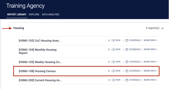  Report Library - [HSNG-108] Housing Census